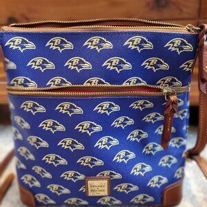Dooney & Bourkes NFL Baltimore Ravens Crossbody Purse Adjustable Strap